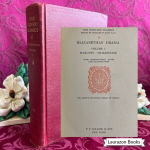 1910 Elizabethan Drama Vol. I Marlowe & Shakespeare, Illustrated Antique Book